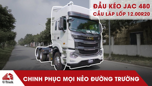 Xe đầu kéo A5 480HP cầu láp lốp 12.00R20