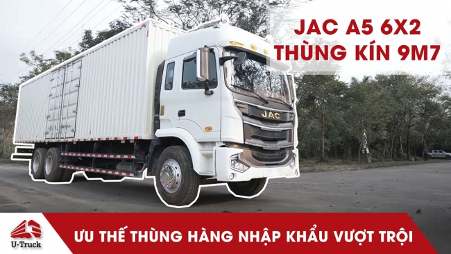 Xe tải A5 6x2 thùng công NK 1CH 9m7