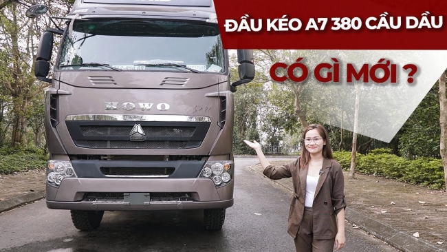 Xe đầu kéo A7 380 cầu dầu