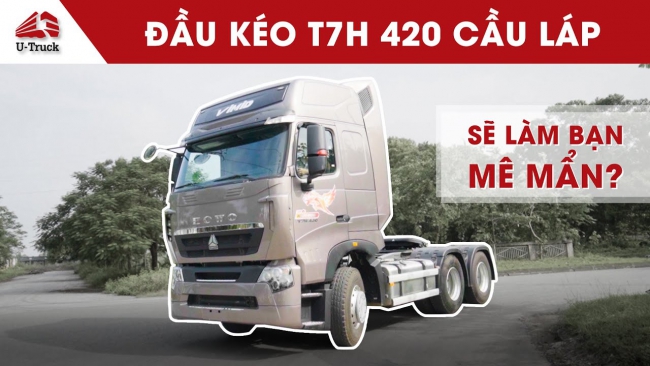 Xe đầu kéo T7H 420 cầu láp