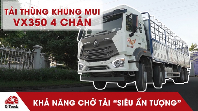 Xe tải VX 8x4 mui bạt 9m7
