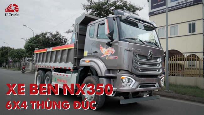 Xe ben NX350 6x4 thùng đúc