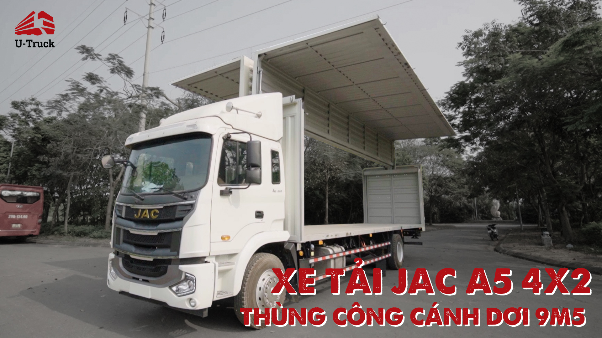 Xe tải A5 4x2 thùng công cánh dơi 9m5