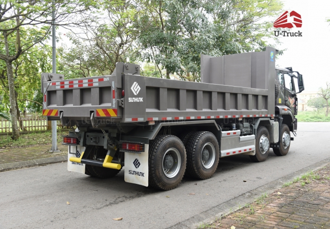 Xe ben NX400 8x4 thùng vuông