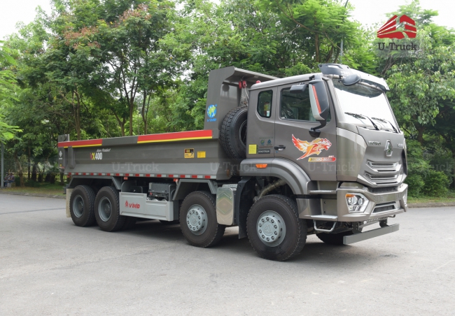 Xe ben VX400 8x4 thùng đúc