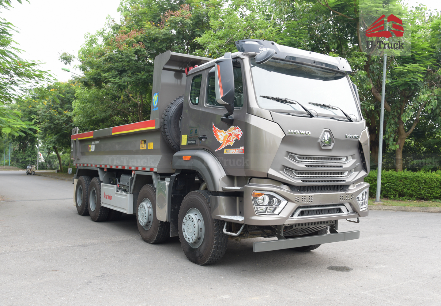 Xe ben VX400 8x4 thùng đúc Xe ben VX400 8x4 thùng đúc