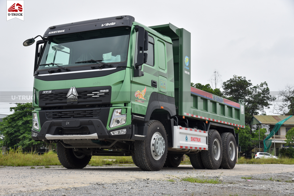 Xe ben HOWO V7X 380 6X4 thùng vuông