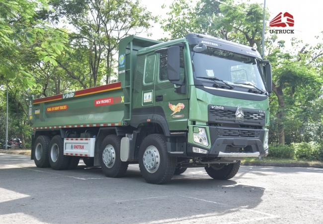 Xe ben HOWO V7X 350 8x4 Thùng Đúc Xe ben HOWO V7X 350 8x4 Thùng Đúc
