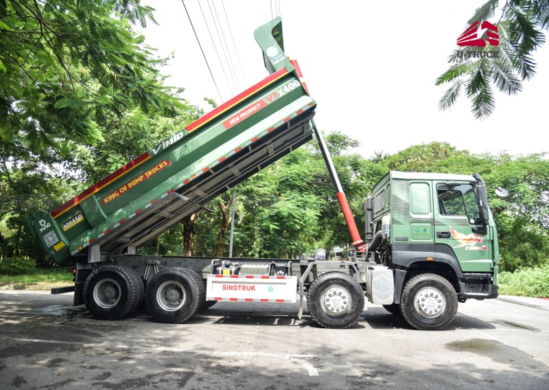 Xe Ben V7X 400 8x4 Thùng Đúc