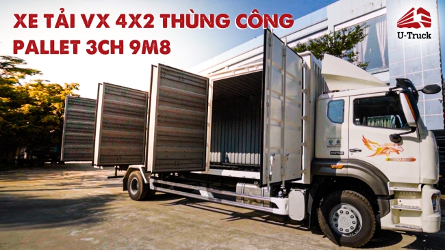 XE TẢI VX 4X2 THÙNG CÔNG PALLET 3CH 9M8