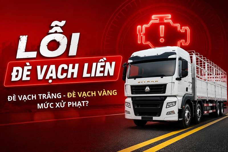 Lỗi đè vạch liền phạt bao nhiêu