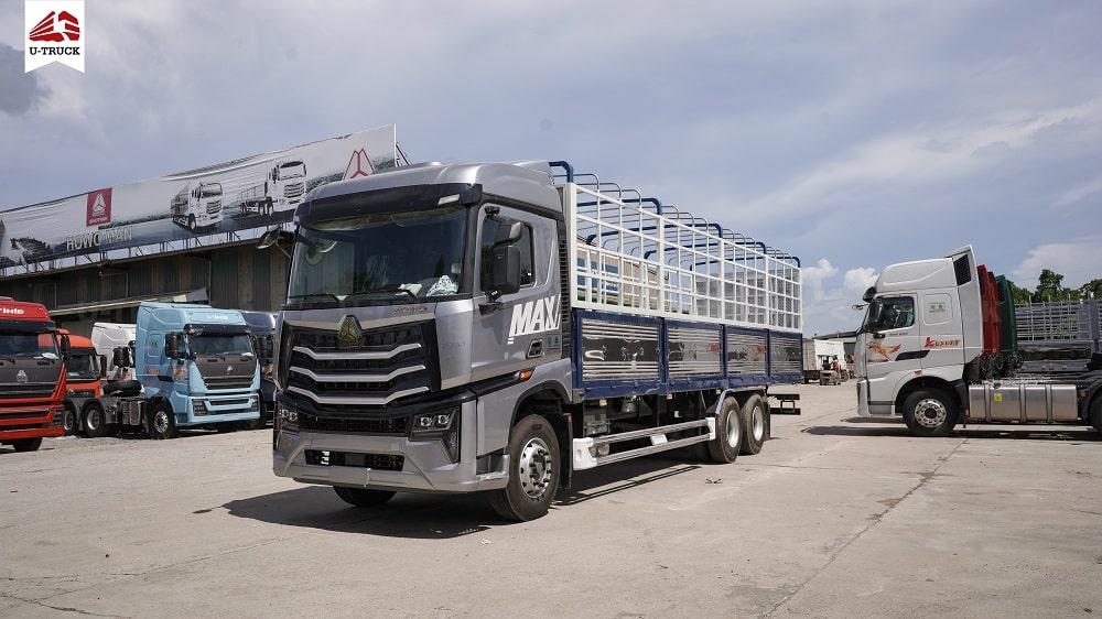 Xe tải thùng Howo 3 chân - Mạnh mẽ, bền bỉ, tối ưu tải trọng