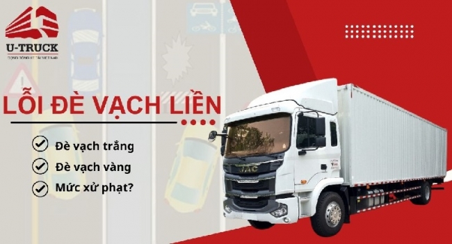 Lỗi đè vạch liền màu vàng và màu trắng phạt bao nhiêu tiền 2025