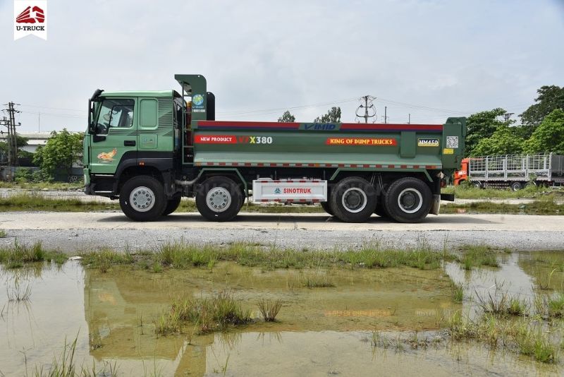 Xe ben HOWO V7X 380 8x4 Thùng Đúc