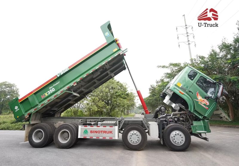Xe ben HOWO NX 350 8x4 thùng đúc