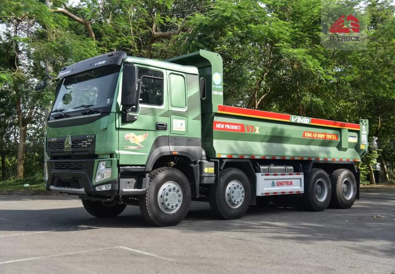 Xe ben HOWO V7X 350 8x4 Thùng Đúc