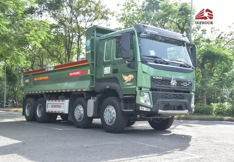 Xe tải chở đất 4 trục