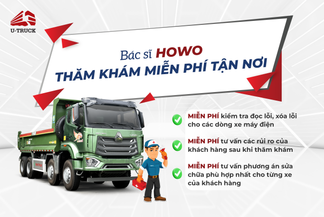 Bác sĩ HOWO - Chương trình thăm khám xe tận nơi miễn phí của U-TRUCK