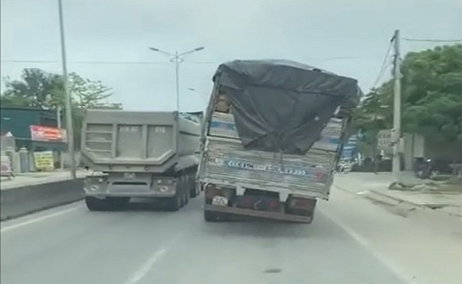 Xe tải bị nghiêng sang phải hoặc sang trái và những rủi ro tiềm tàng