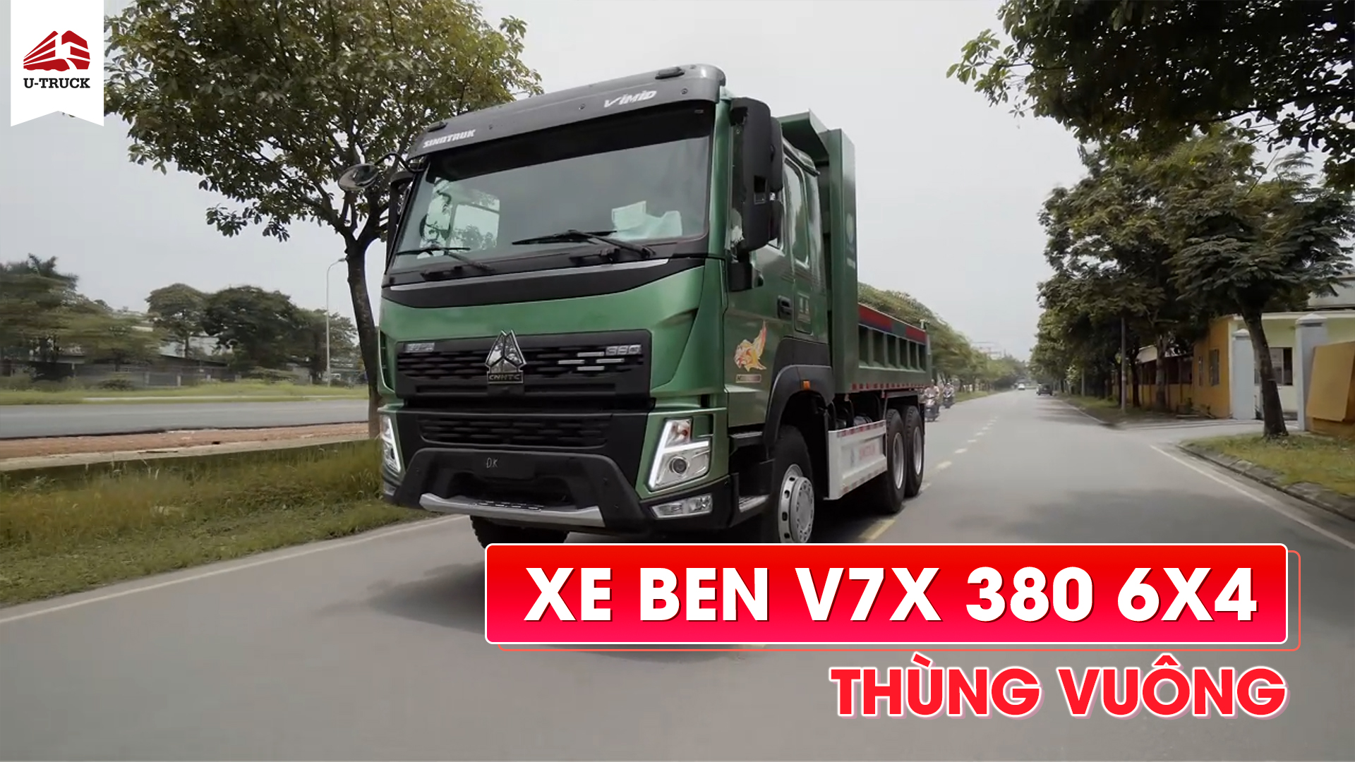 Xe Ben HOWO V7X 380 6X4 Thùng vuông