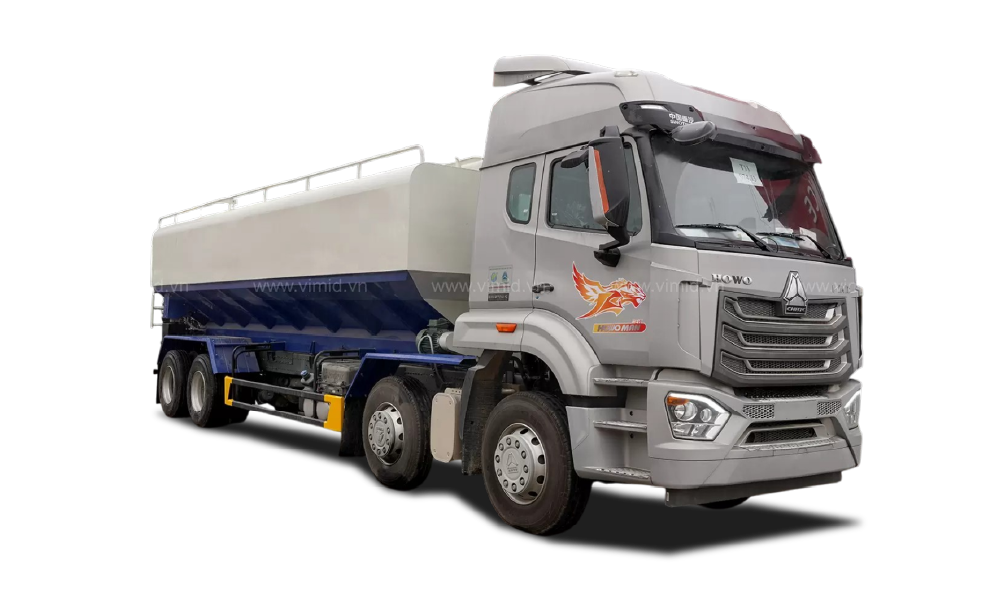 Xe xi téc NX 8x4 chở thức ăn chăn nuôi 26m3