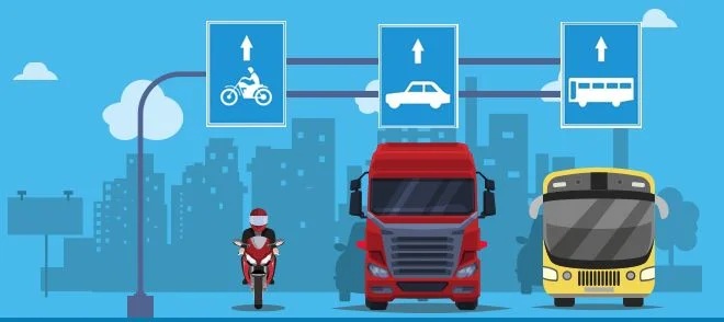 Xe tải đi sai làn đường