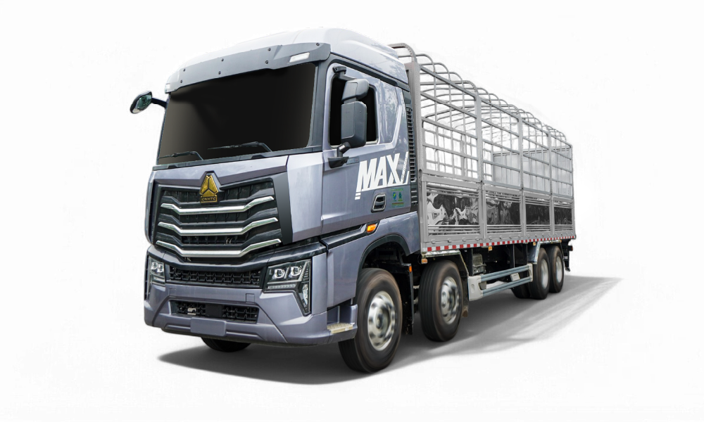 xe tải thùng Howo max 400 8x4 khung mui 9m7