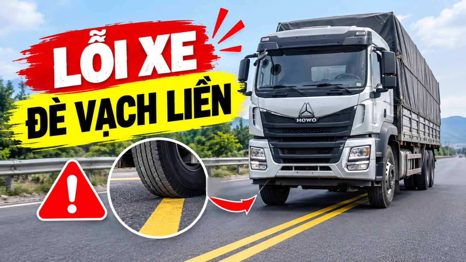 Lỗi xe đè vạch liền
