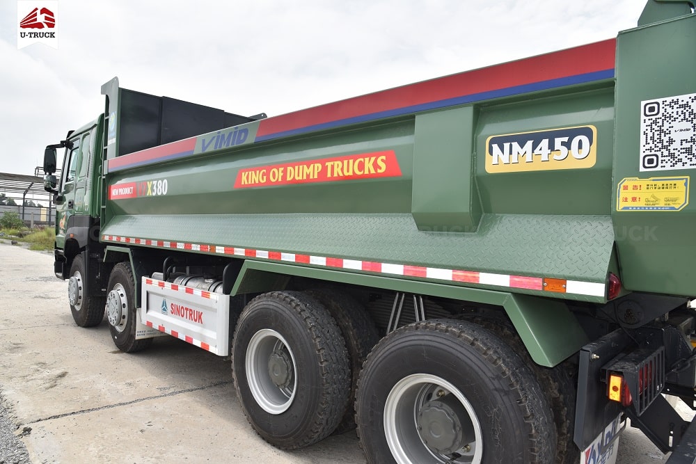 Howo V7-X 380HP 8×4 Dump Truck – U-Shape Dump Box