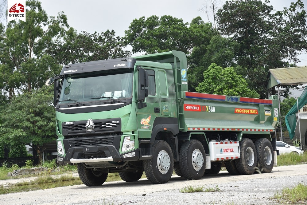 Howo V7-X 380HP 8×4 Dump Truck – U-Shape Dump Box