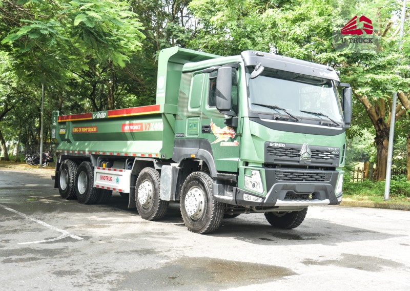 Howo V7-X 400HP 8×4 Dump Truck – U-Shape Dump Box