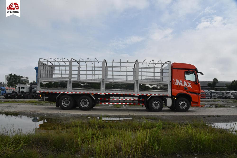 Howo MAX 350 8×4 Cargo Truck – Tarpaulin Frame 9.7M