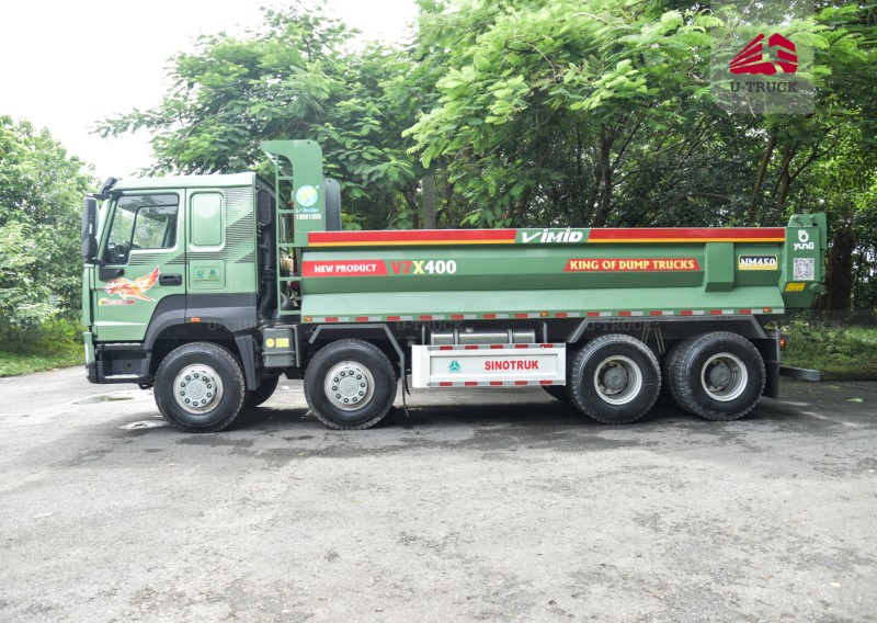 Howo V7-X 400HP 8×4 Dump Truck – U-Shape Dump Box