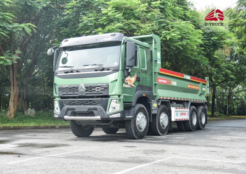 Howo V7-X 400HP 8×4 Dump Truck – U-Shape Dump Box