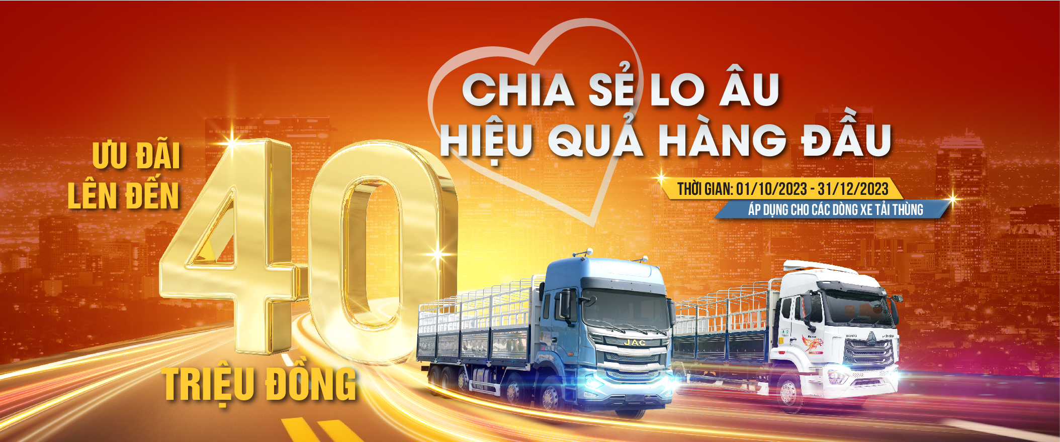Chương trình khuyến mại xe tải thùng cuối năm tại U-TRUCK: Chia sẻ lo âu – Hiệu quả hàng đầu