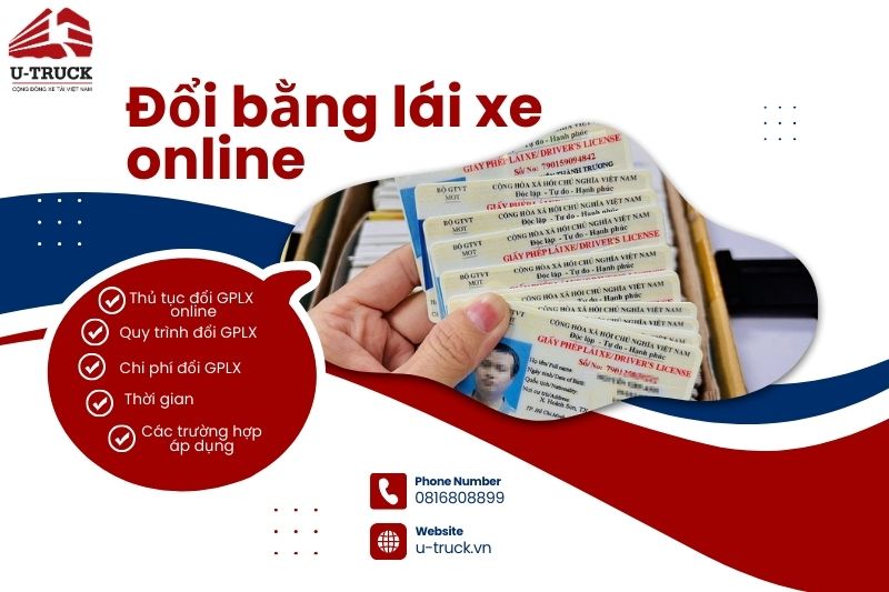 Thủ tục và quy trình đổi bằng lái xe ô tô online mới 2026