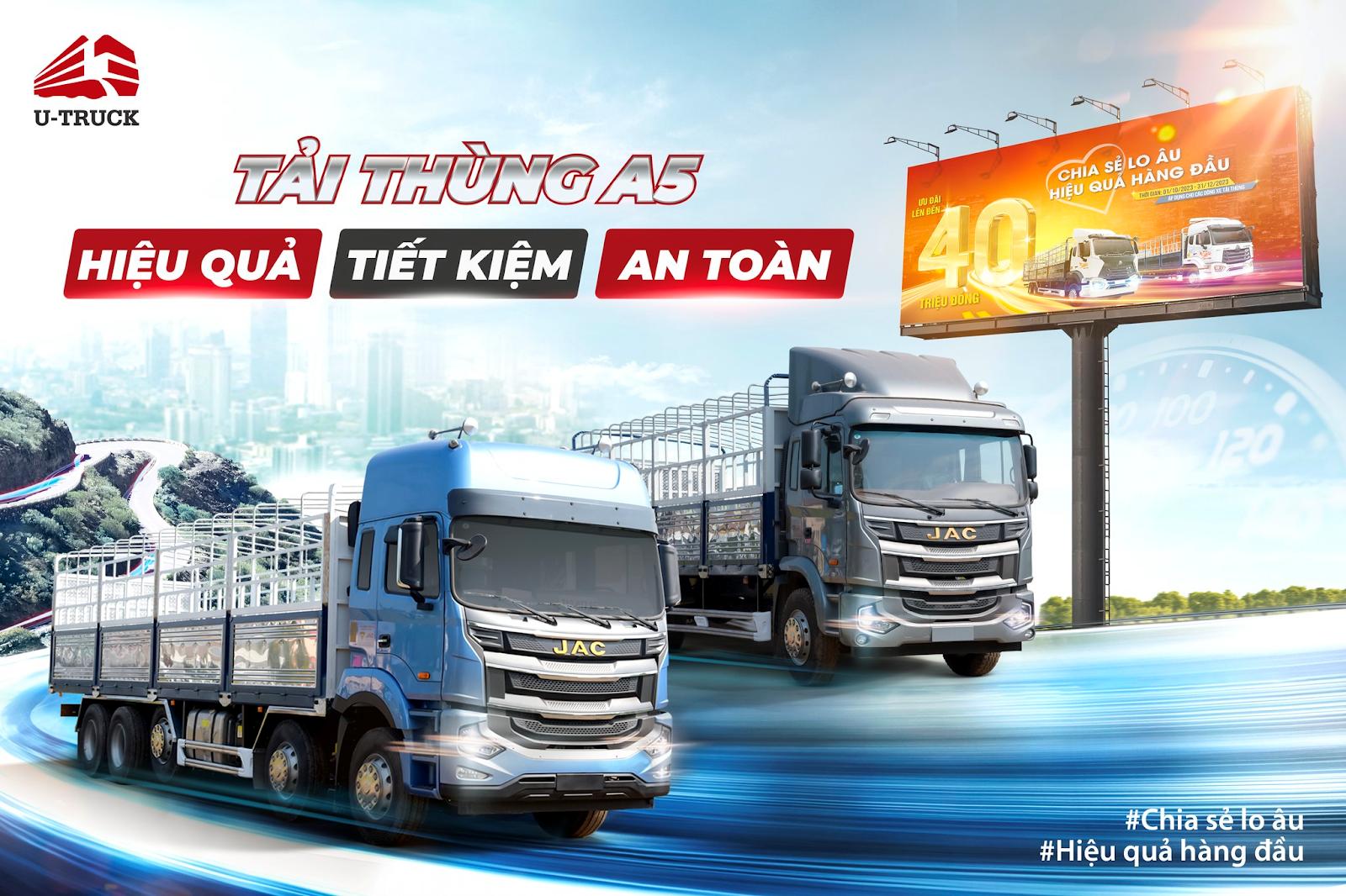 Lợi ích kép từ chương trình ưu đãi xe tải thùng “Chia sẻ lo âu – Hiệu quả hàng đầu