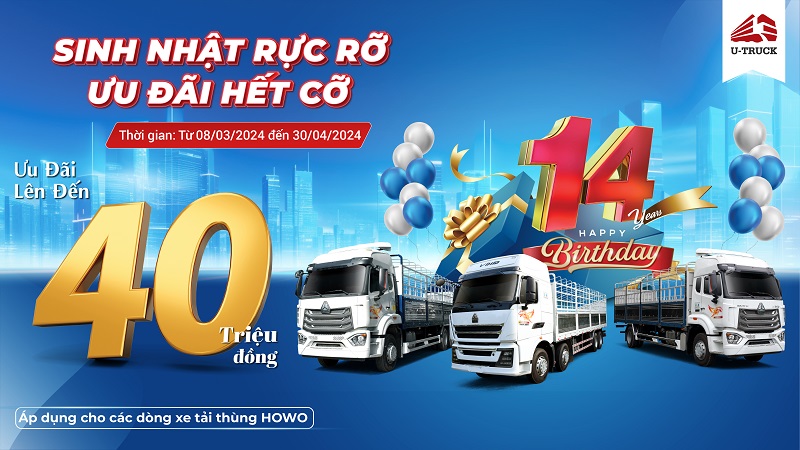 Ưu đãi hết cỡ cho các dòng tải thùng HOWO