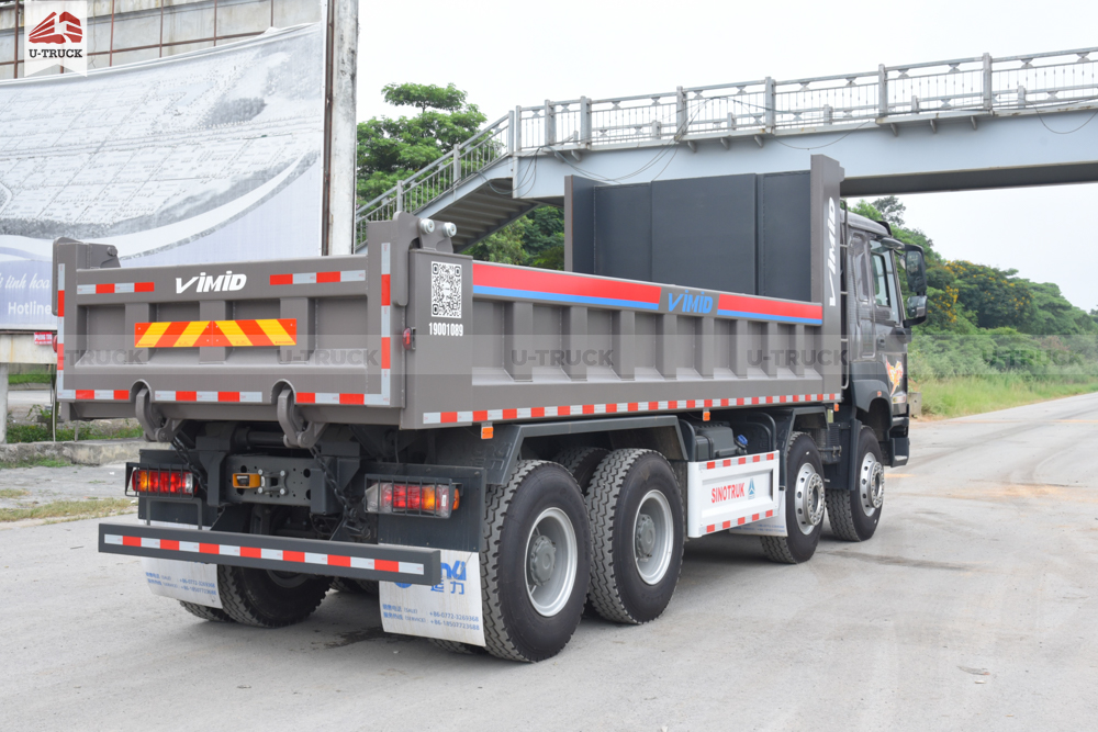 HowoV7X 380 8×4 Dump Truck – Square Shape Dump Box (8+8)