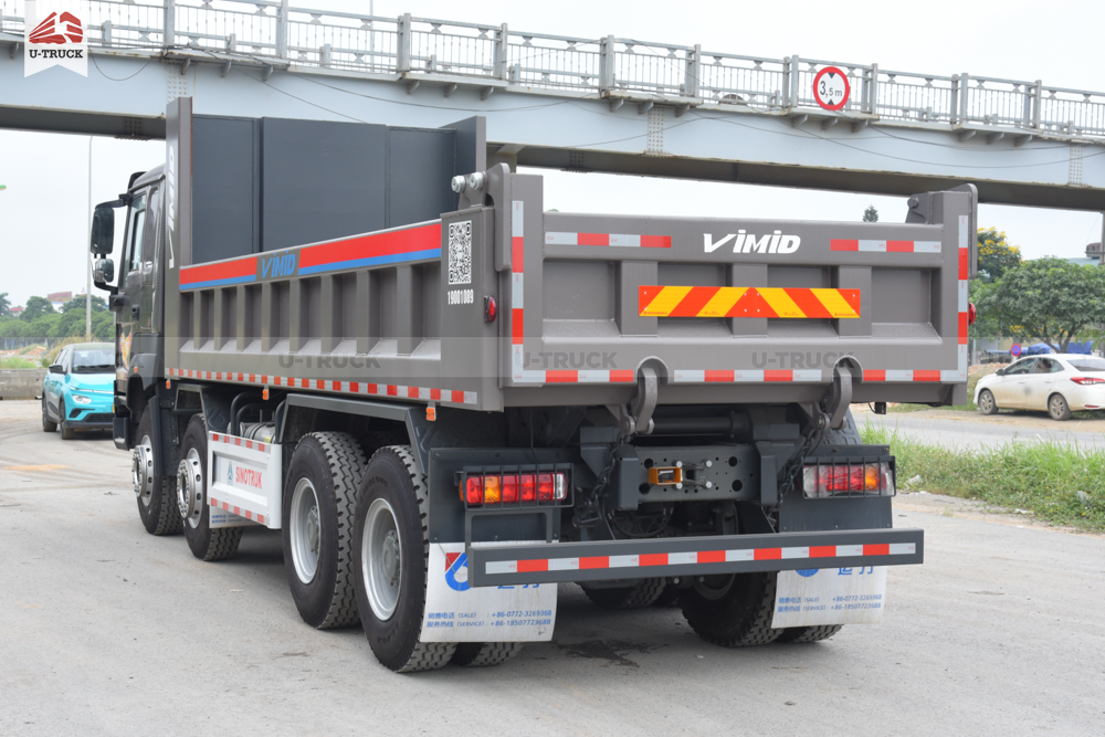 HowoV7X 380 8×4 Dump Truck – Square Shape Dump Box (8+8)