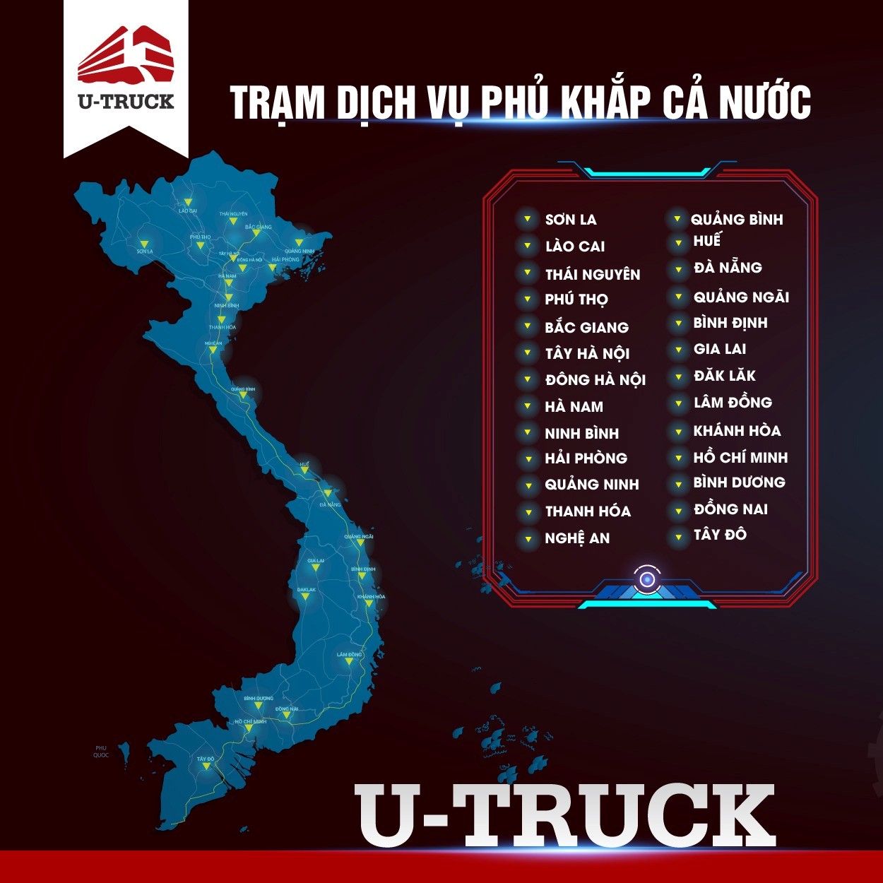 Hệ thống 23+ trạm dịch vụ 3S toàn quốc