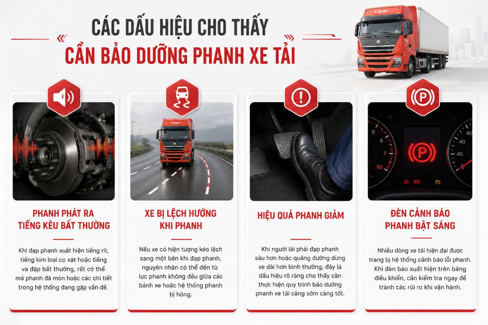Dấu hiệu phanh cần bảo dưỡng