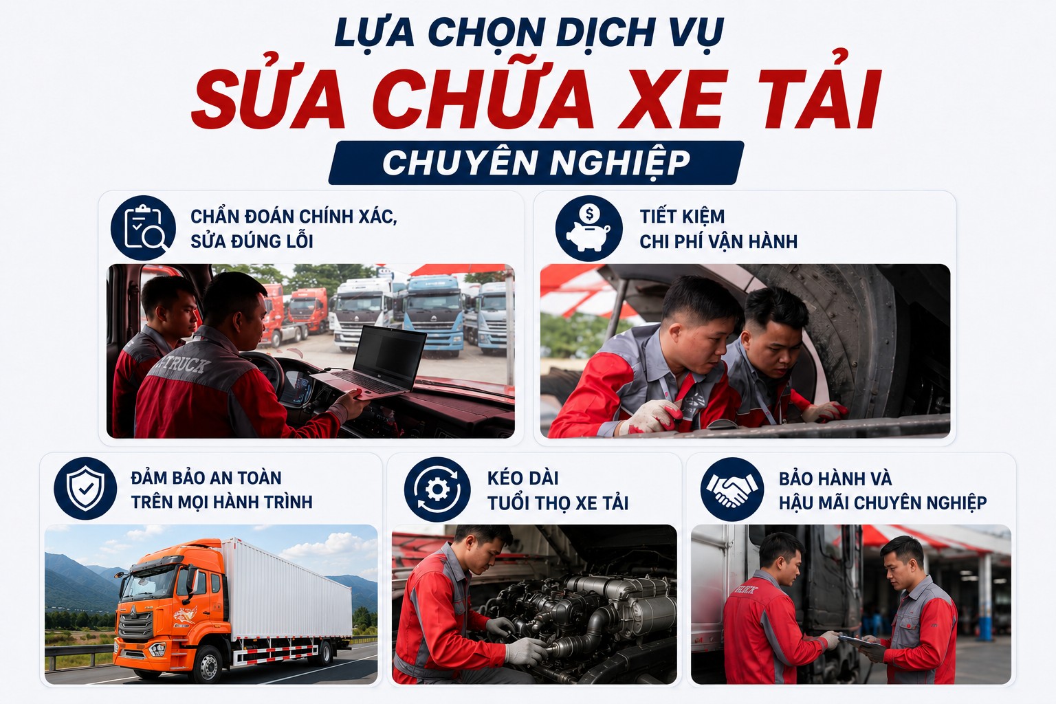 Sữa chữa xe tải tại Thanh Hóa
