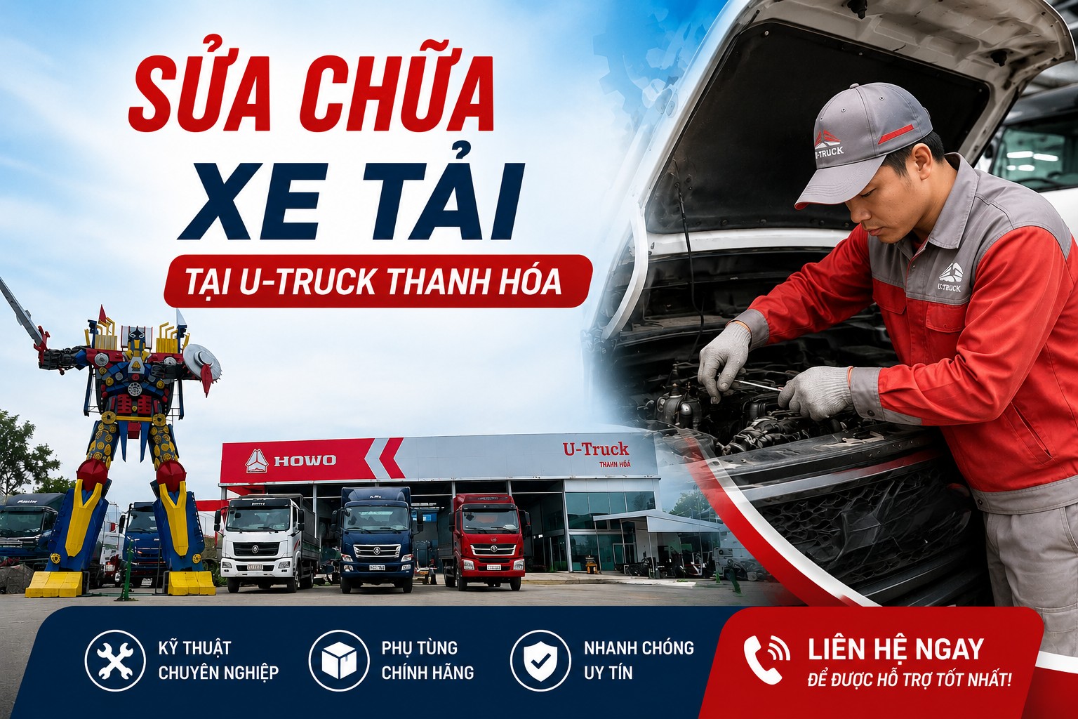 Sửa chữa xe tải tại Thanh Hóa