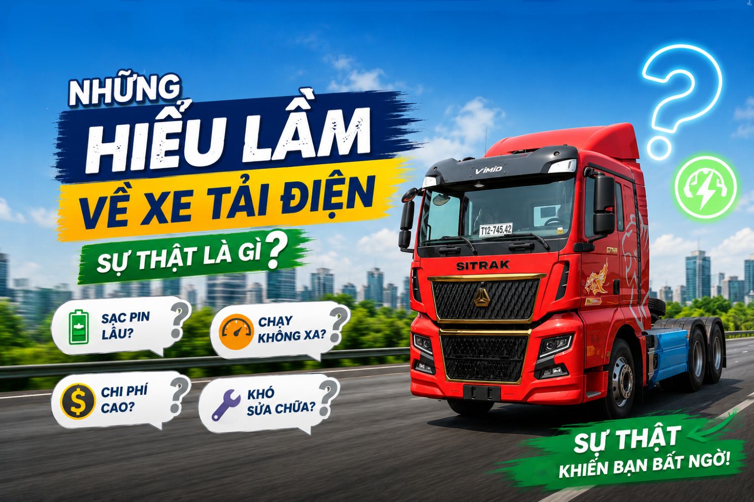 7 Hiểu lầm phổ biến về xe tải điện: Đâu là sự thật?
