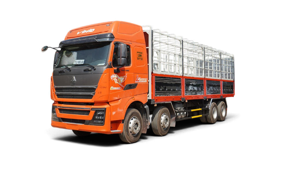 Xe tải thùng HOWO TH7 8×4 khung mui 9m7
