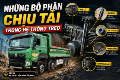 Những bộ phận chịu tải nặng nhất trong hệ thống treo xe tải
