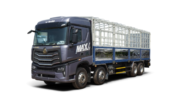 Xe tải HOWO MAX 350 8X4 Khung mui nâng bửng hông 9M7