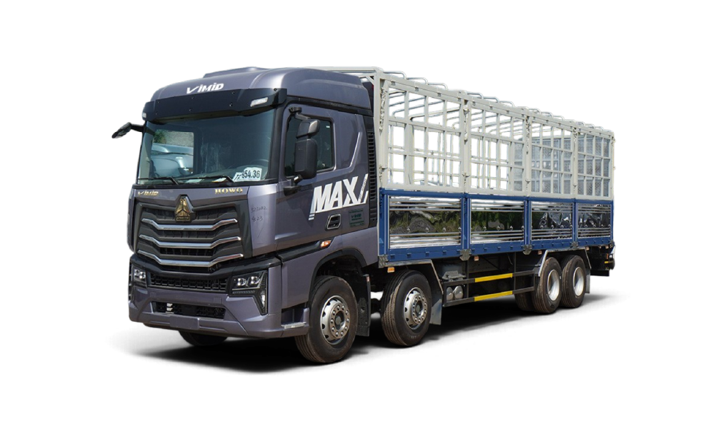 Xe tải HOWO MAX 350 8X4 Khung mui nâng bửng hông 9M7