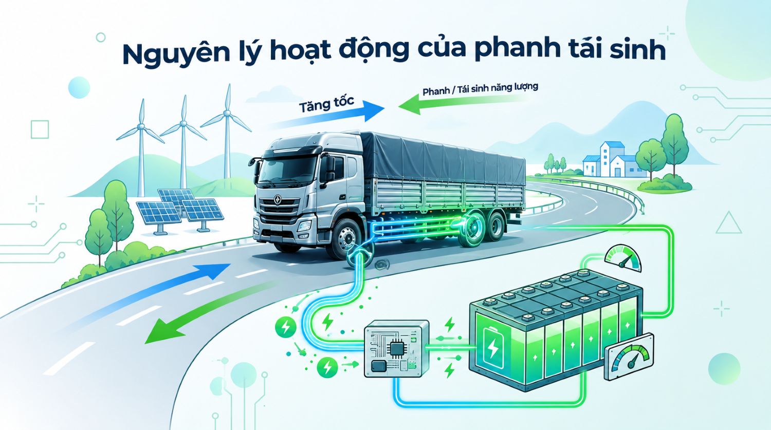 Nguyên lý hoạt động của phanh tái sinh